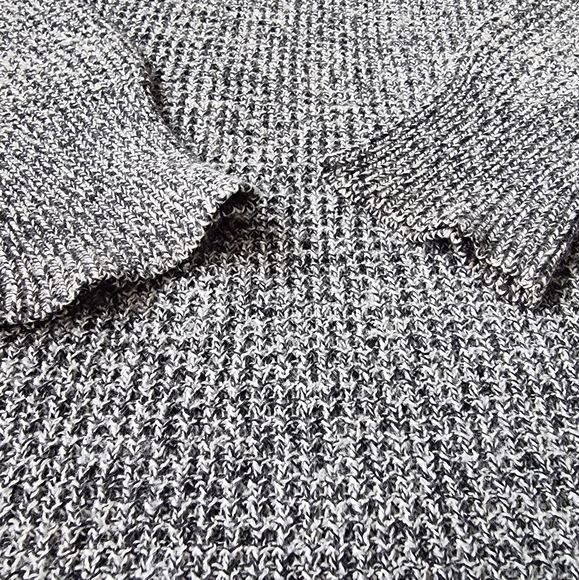 Gilbert Cozy Long Black & White Turtleneck Sweater - Picture 8 of 8